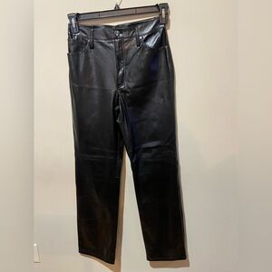 Women's Versona Black Vegan Leather Jeans